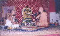 H.H. Swami Sadyojat Shankarashram performing puja - 1998  (Pic Courtesy ACSYT)